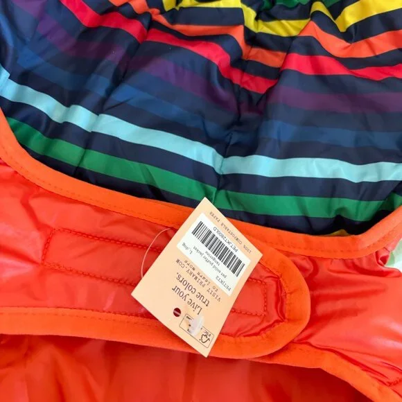 NWT Primary Pet Puffer Jacket Tangerine Size L - Picture 4 of 7